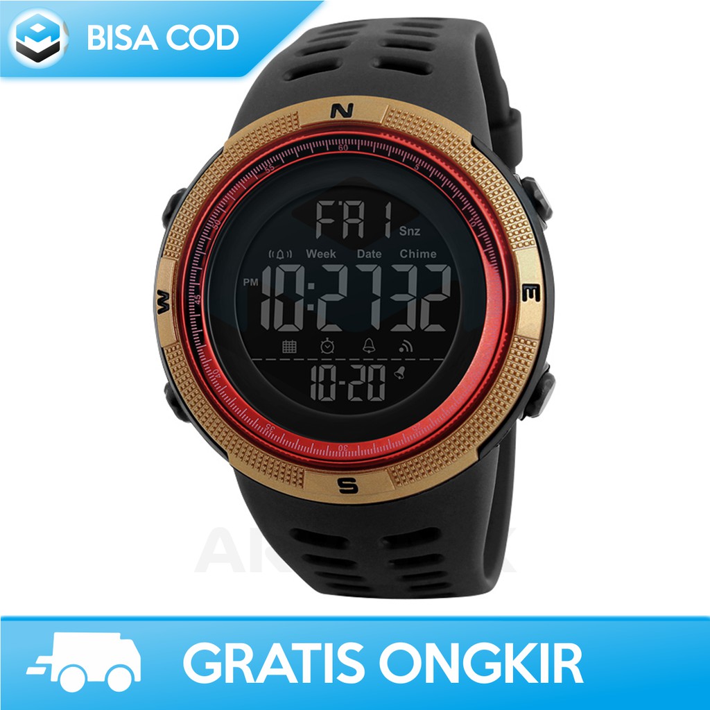 JAM TANGAN PRIA SPORT ANTI AIR ORIGINAL SKMEI DG1251 - JAM TANGAN DIGITAL MURAH PRIA BERGARANSI