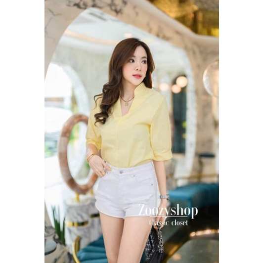 ATASAN ZOOZY VNECK FASHION WANITA IMPORT BANGKOK CODE 04