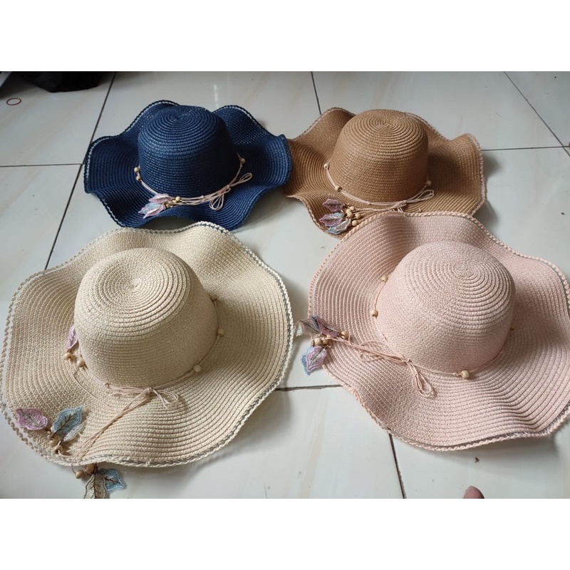 Topi Pantai Wanita Gelombang Monthe TOPI PANTAI IMPORT WANITA