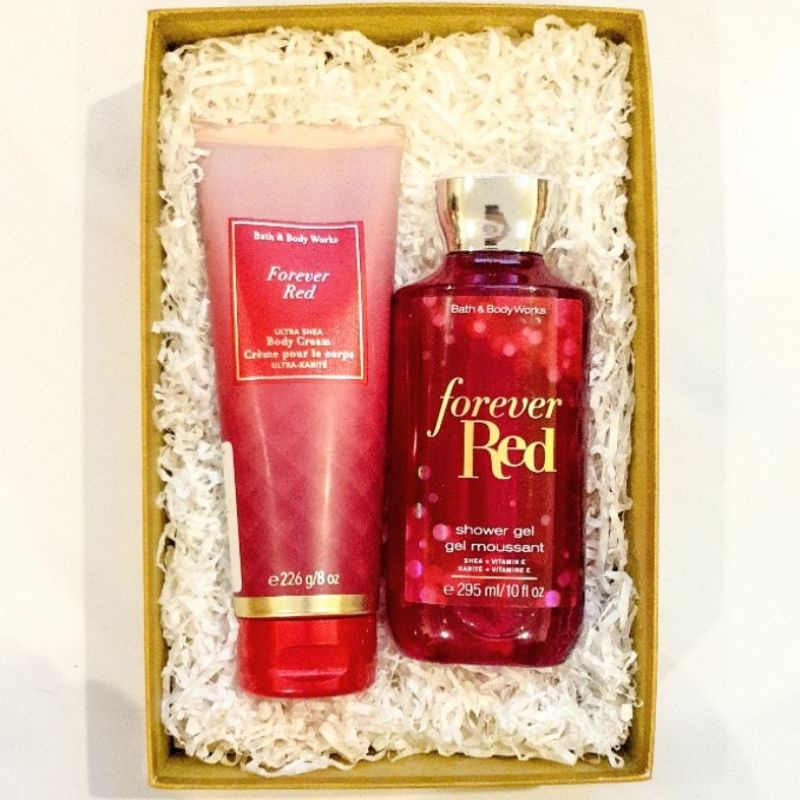 BBW FOREVER RED GIFT SET PAKET BATH &amp; BODY WORKS