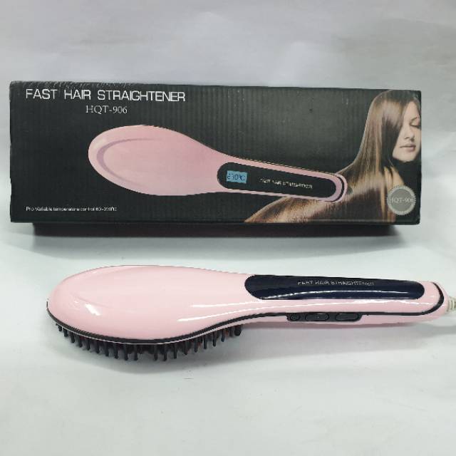 Sisir Catok Pelurus Rambut Elektrik Murah Hair Fast Hair Straightener Original Magic HQT906