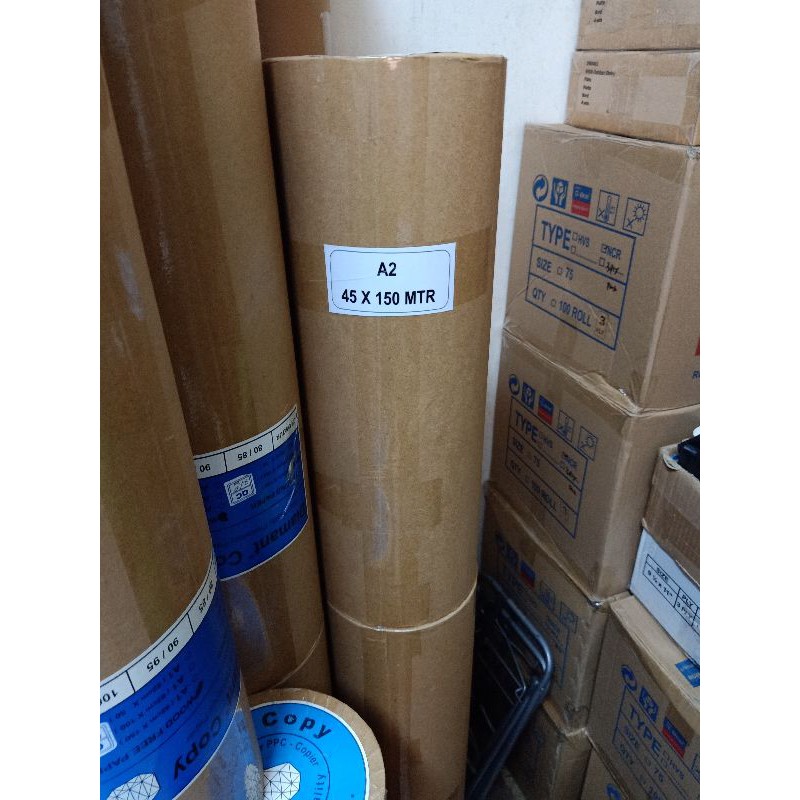 

Kertas Plotter A2 150m / Hvs Roll A2 80 gram Diamant