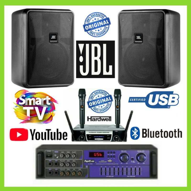 Karaoke Set JBL Control 25 1L 6 Inch Mic Wireless Ampli bluetooth Usb Original