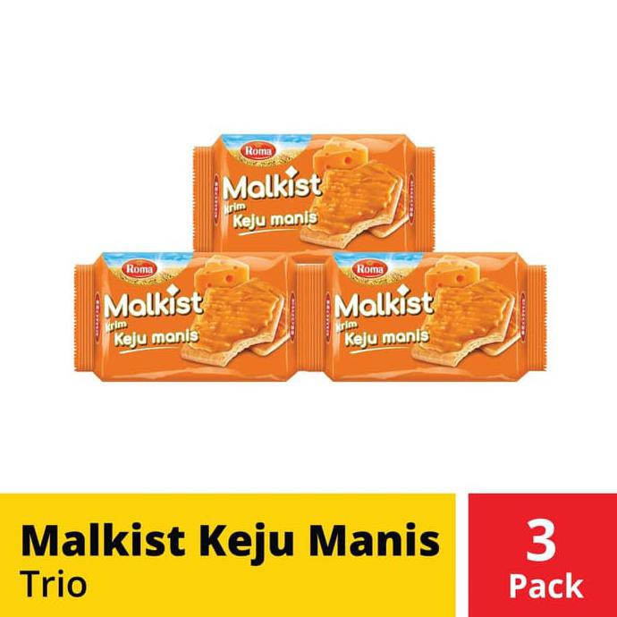 

TERMURAH Malkist Keju Manis Trio BEST SELLER