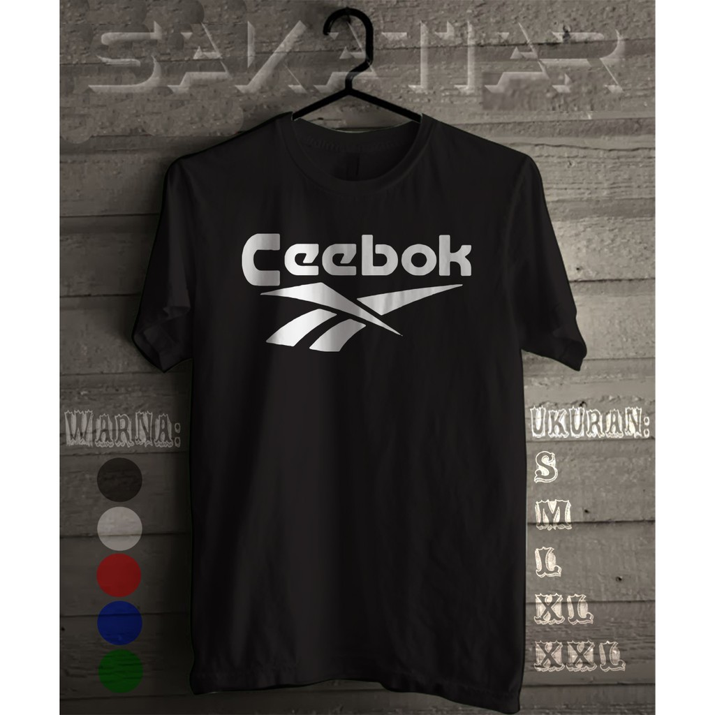 Baju Kaos Plesetan Merk Logo Lucu Ceebok