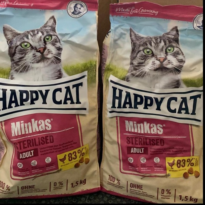 Happy Cat Adult Minkas Sterilised 1,5kg | happy cat sterillised dewasa