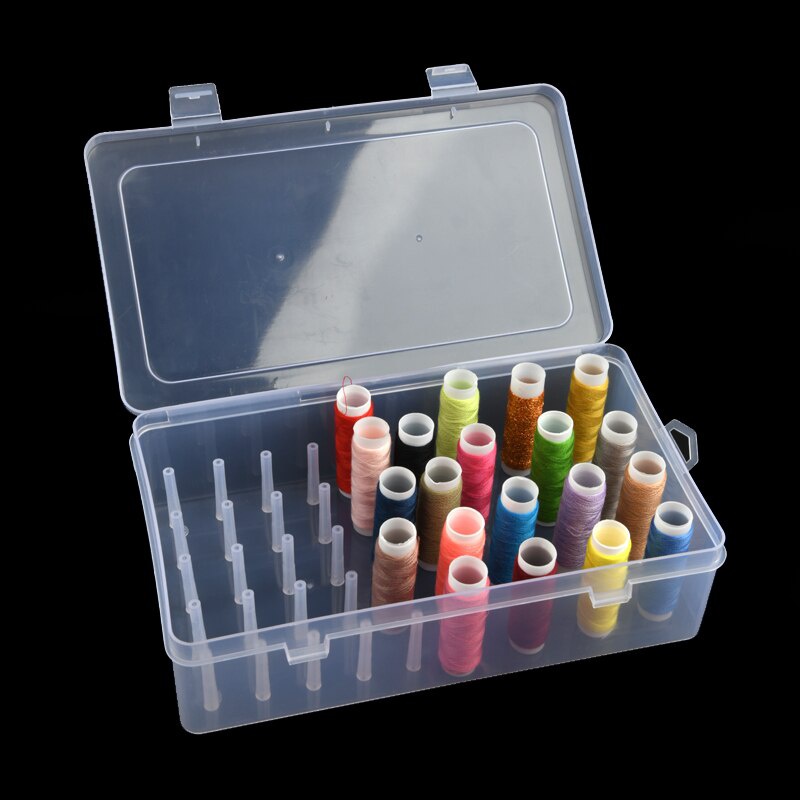 42pcs Case Organizer Holder Spool Bobbin Benang Jahit