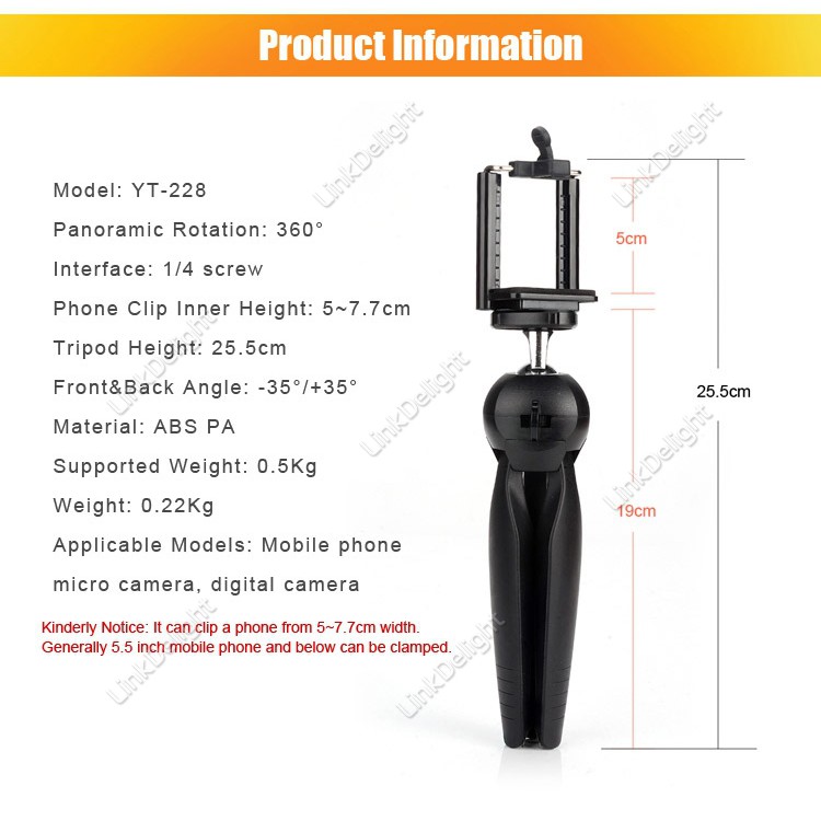 Tripod Kamera Digital - Dlsr - Tripod Hp - Tripod Mini 228