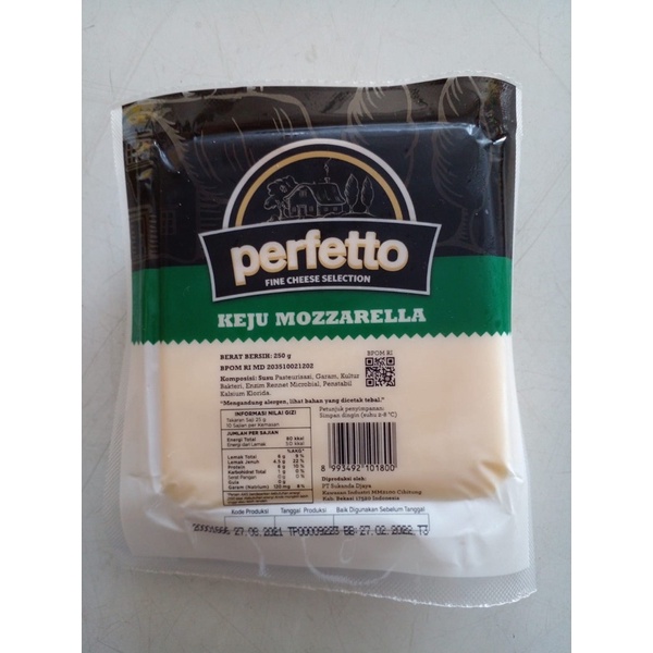 

Keju Mozarela Perfetto 250gr