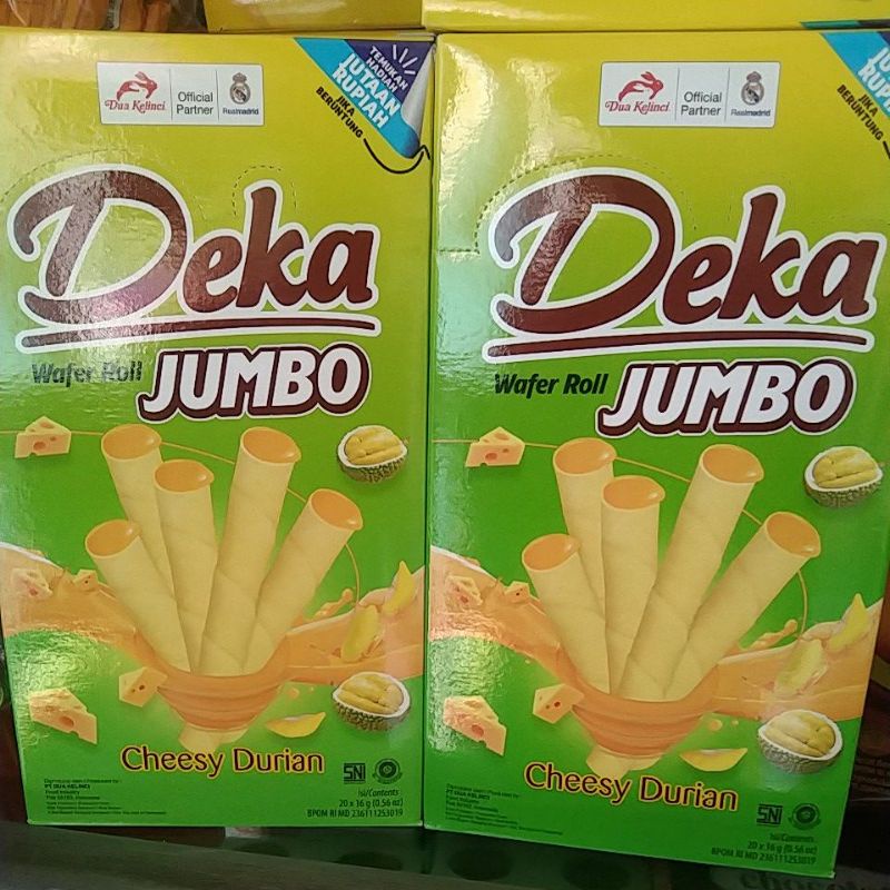 Deka Durian wafer Roll 16gr x 20 pcs