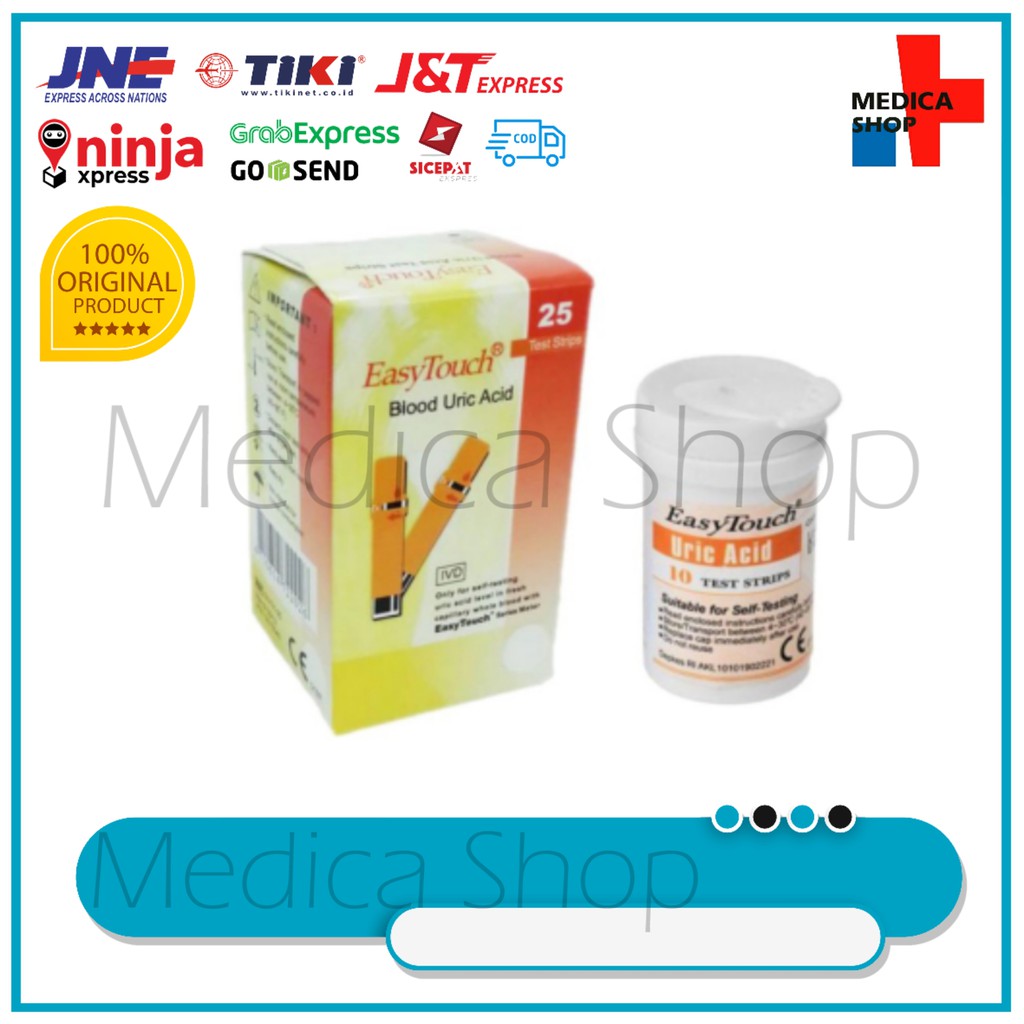 Strip Uric Acid / UA / Asam Urat Easy Touch isi 25