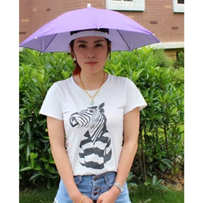 BAROKAH GAMIS TOPI PAYUNG MINI PRAKTIS TOPI HUJAN PANAS SEGALA CUACA WEATHER
