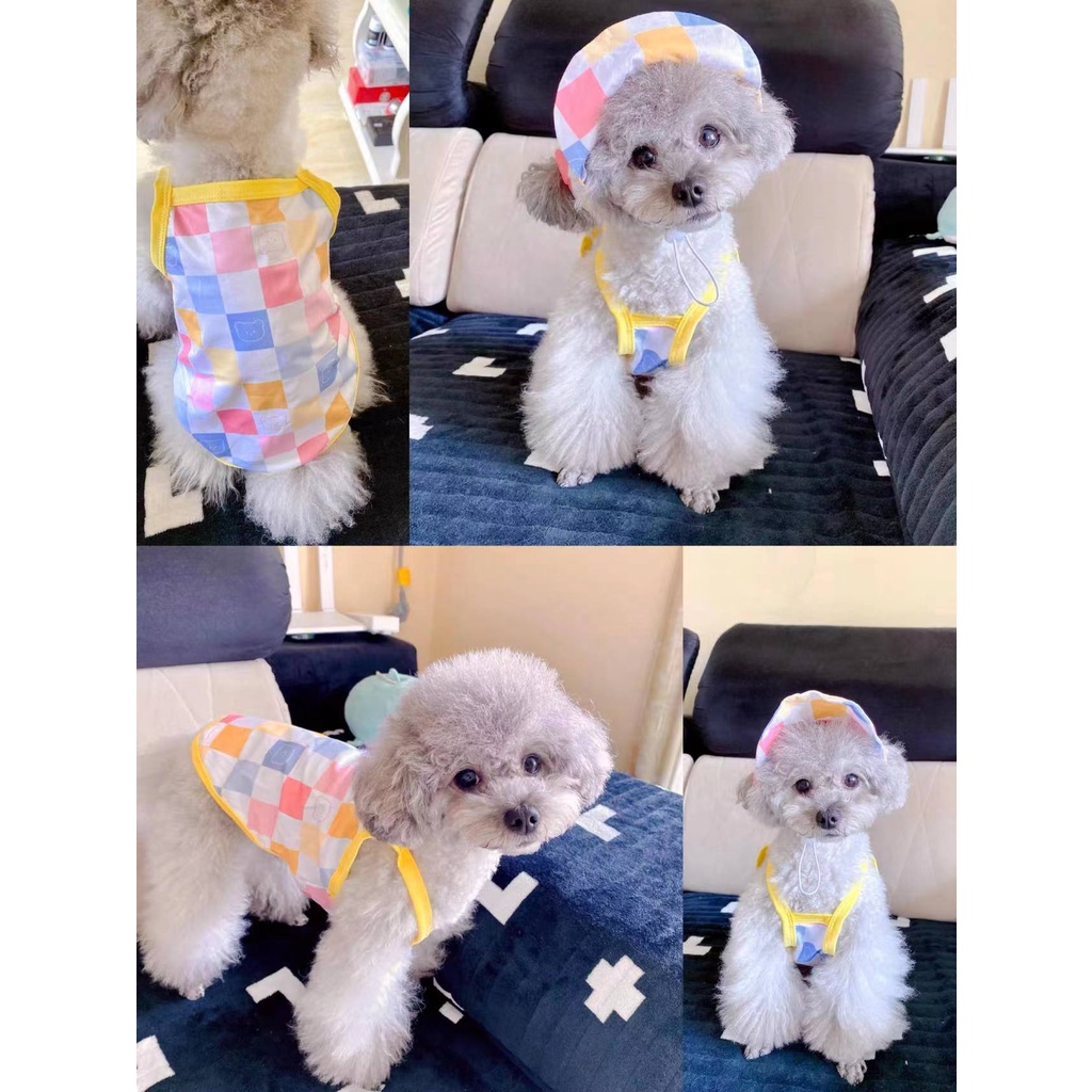 TOPI TANK TOP BAJU ANJING KUJING HEWAN FASHION LUCU