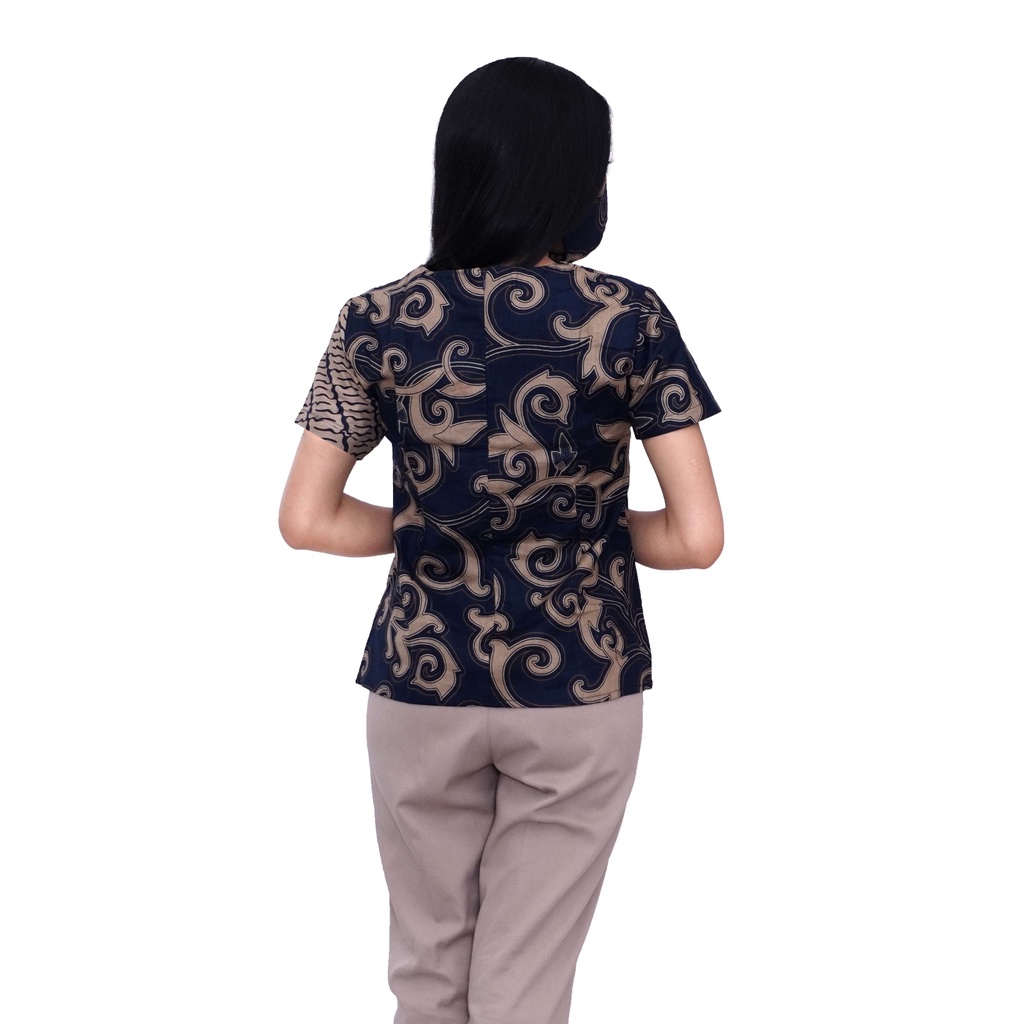  atasan batik wanita blouse modern couple pria size lengkap-6