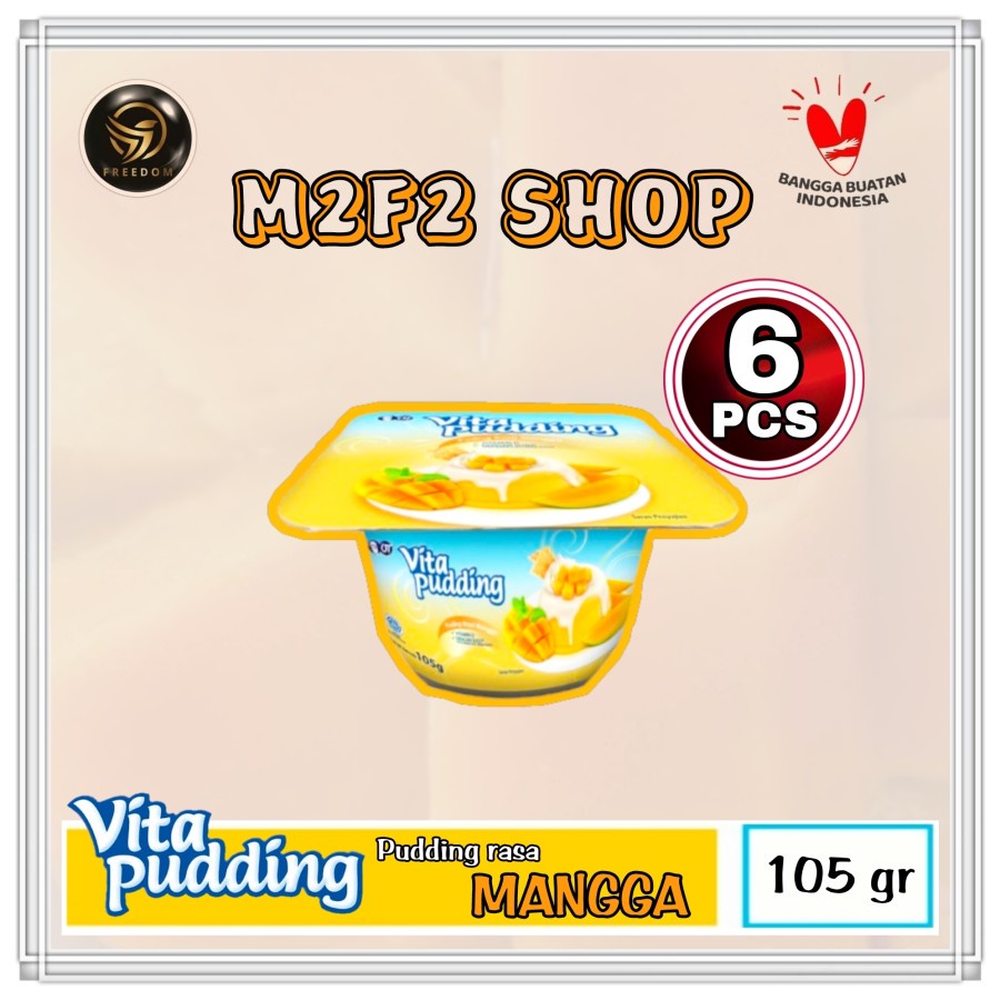 Jual Vita Pudding Mango Puding Rasa Mangga 105 gr (Kemasam 6 Pcs