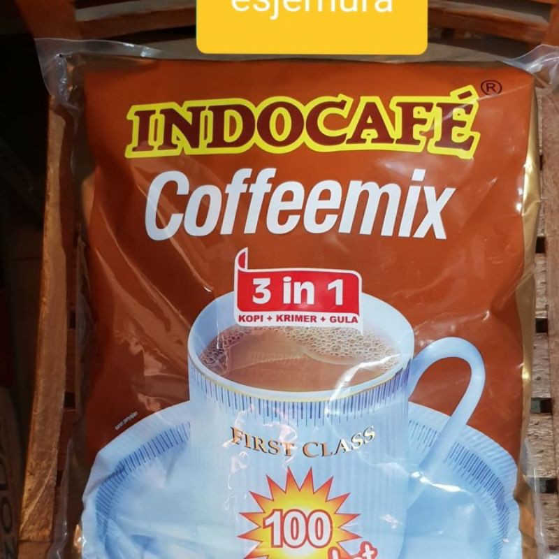 

Kopi Indocafe Coffemix 3 in 1 per dus isi 5 pak @100 sachet