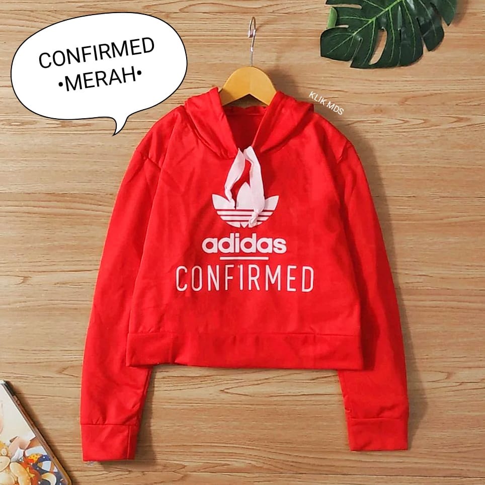 Sweater Hoodie Crop Anak Perempuan - Baju Atasan Abg Remaja Cewek - Confirmed