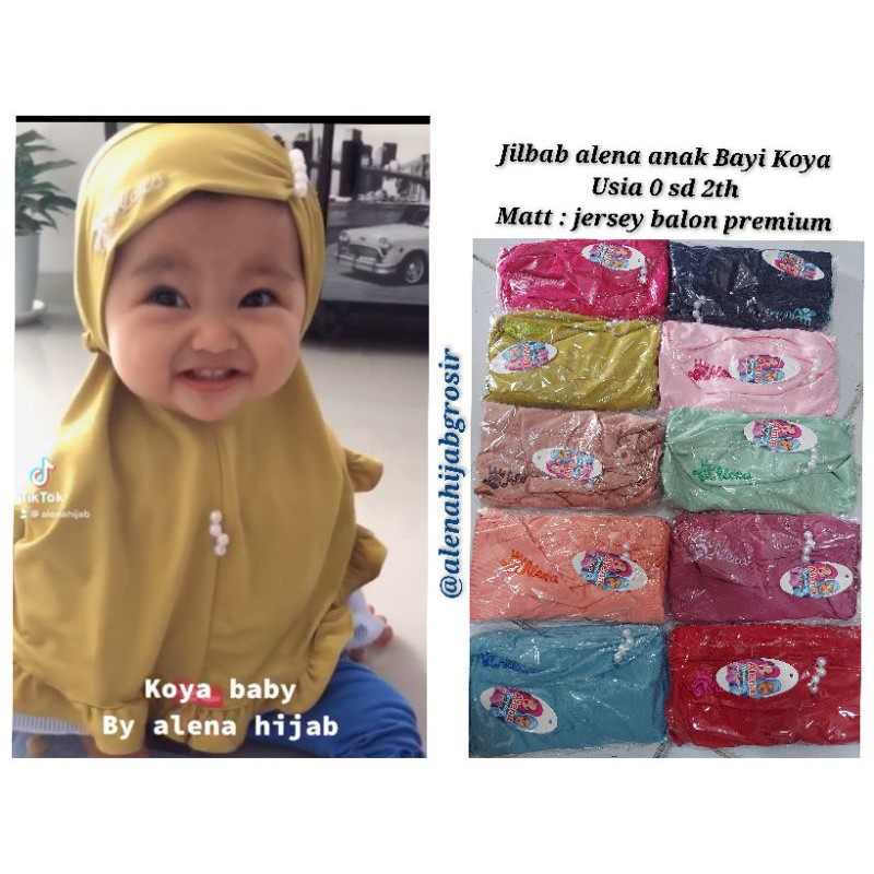 Jilbab alena Anak Bayi Koya