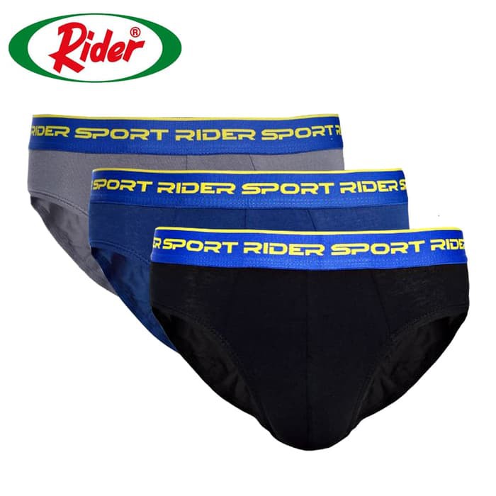  Celana  Dalam  Pria Rider  Sport R761B ISI 3 SIZE S M L XL 