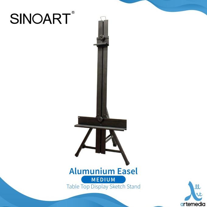 

Easel Lukis Sinoart Medium Aluminium Table Top Display Sketch Stand ---READY---