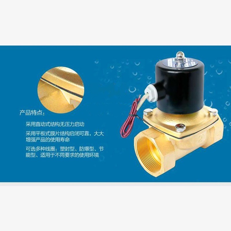 Bisa COD Water Solenoid Valve Normally Closed High 2 Inch - Geerte 2W-500-50