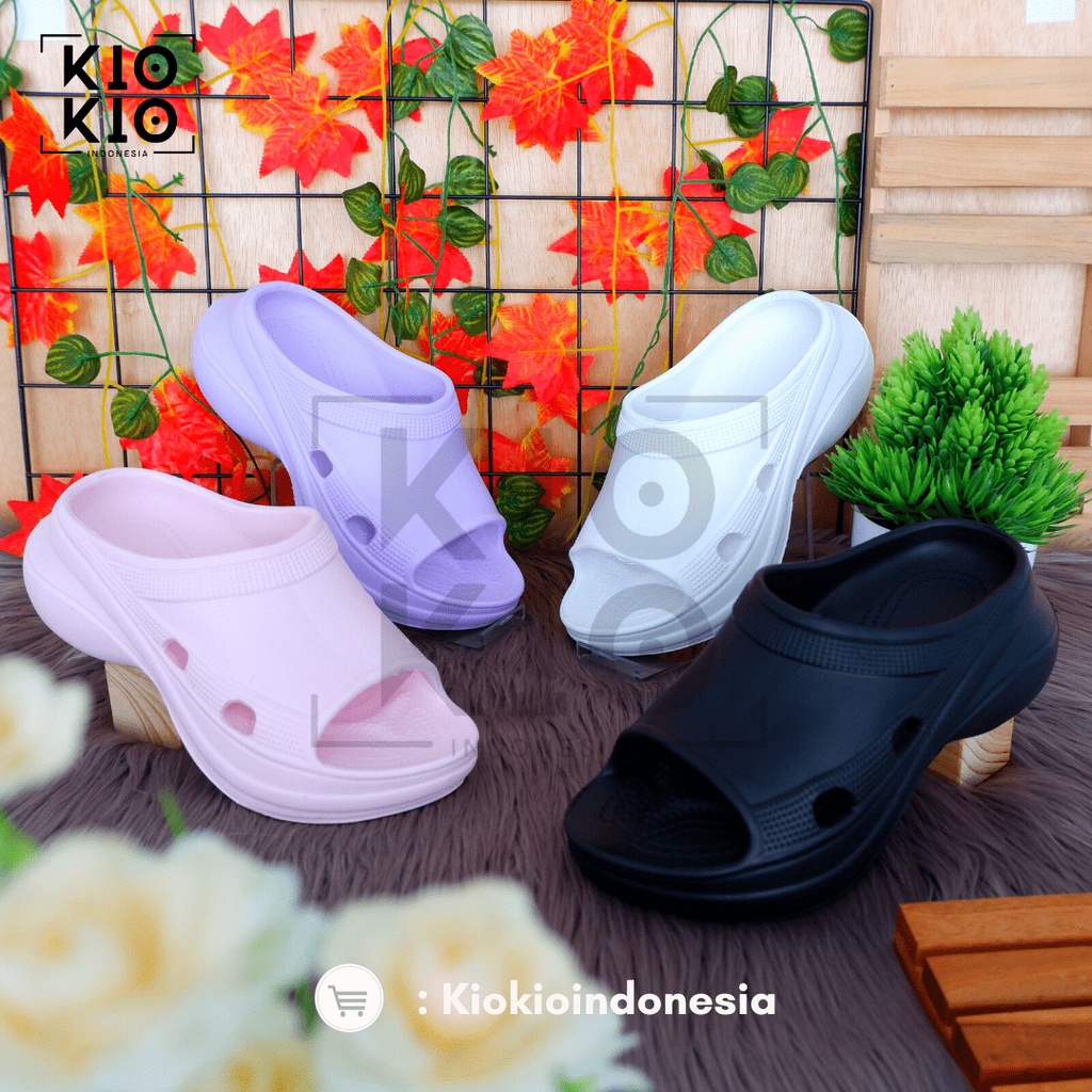 Sandal Wedges Sendal Fuji korean style Anti Slip Anti Air Sendal Rumah