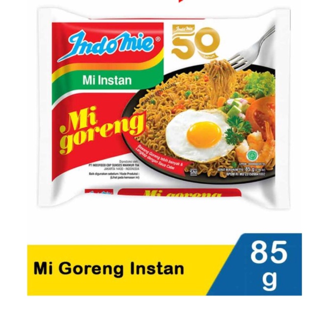 

Indomie mie instan special goreng 85 gram