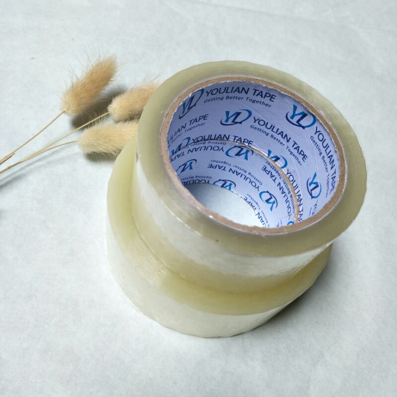 Lakban Bening 90 &amp; 200 Yard Isolasi Selotip Clear Tape 45mm Daya Lengket Kuat™