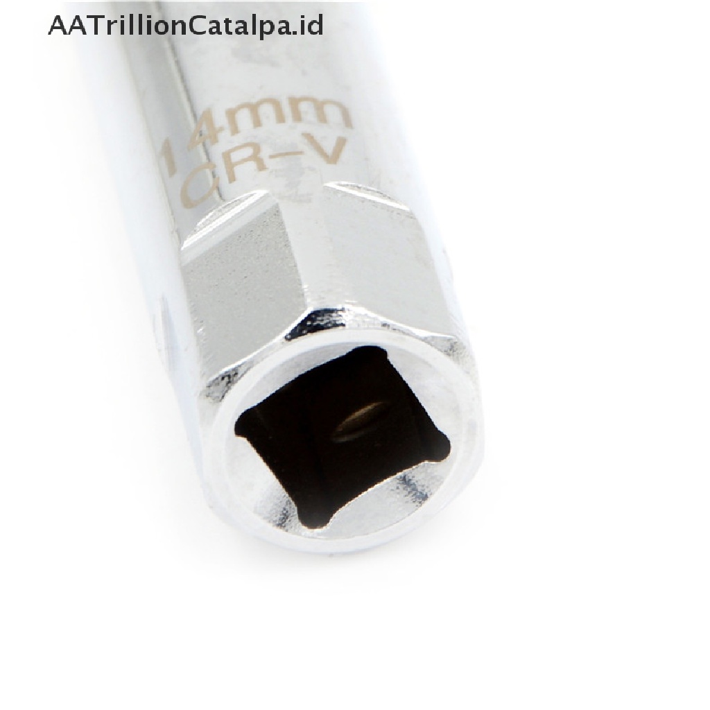 Aa Kunci Pas socket Busi Trillioncatalpa 14mm 12 Titik Bahan Metal