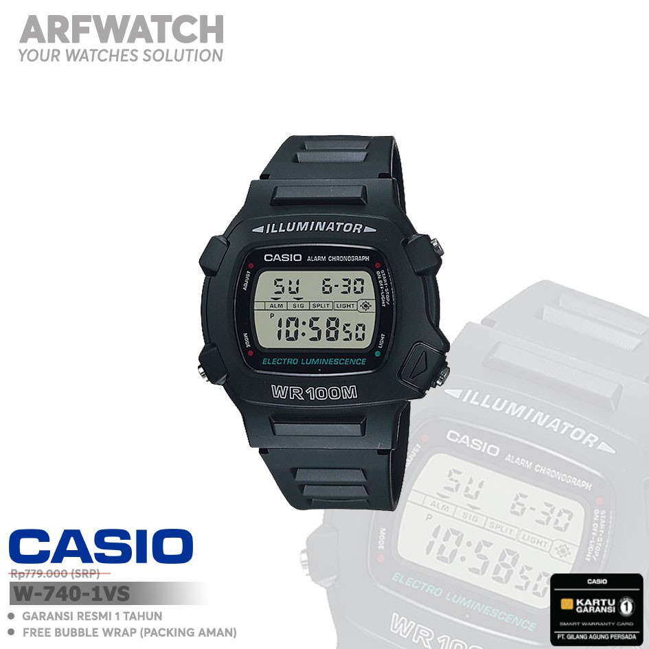 Casio General W-740-1V / W-740-1VS Original