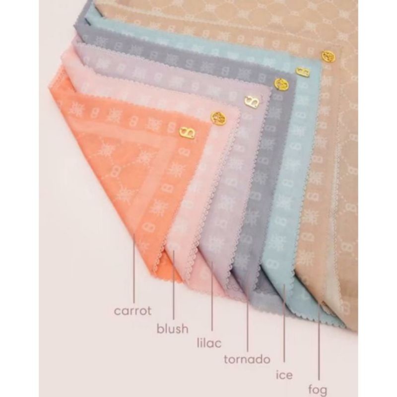 Buttonscarves xanadu monogram in ice