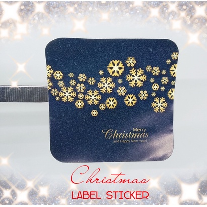 

Christmas Sticker Label Stiker Ucapan Natal Tempelan Hadiah 6 cm v05