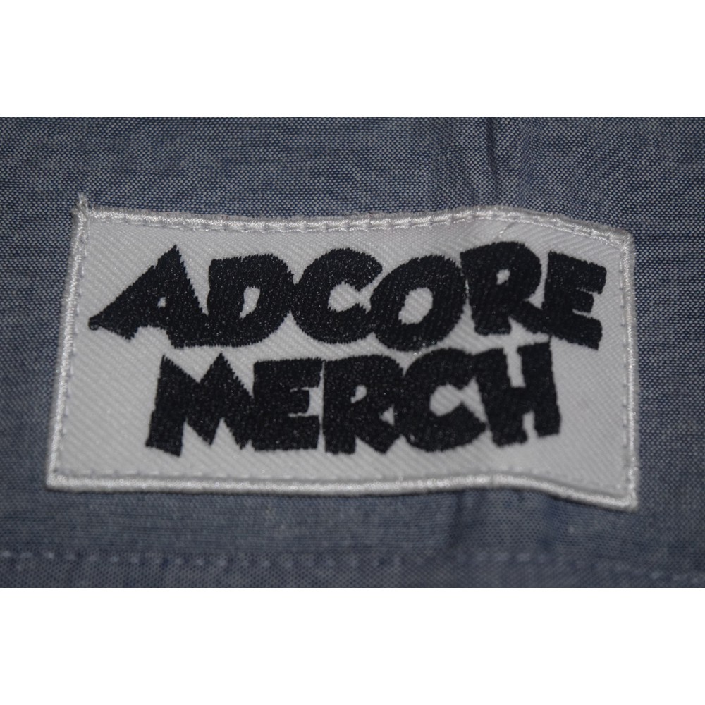 KEMEJA PRIA DISTRO ADCORE MERCH ORIGINAL BAJU ATASAN LENGAN PENDEK KEREN WARNA ABU