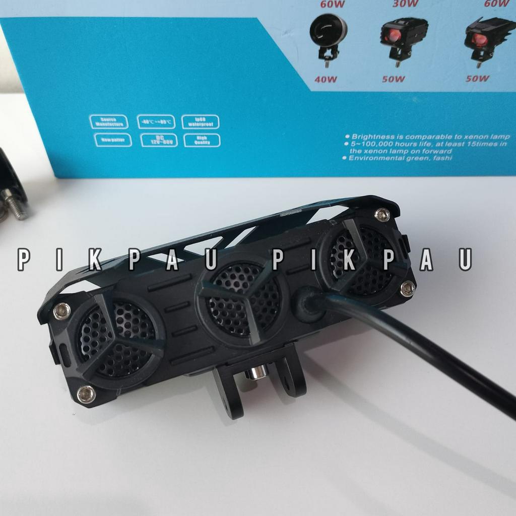 Lampu Tembak SQL 4 Mata 3 Kipas Tipe Laser LED D2 D3 Transformer High Low