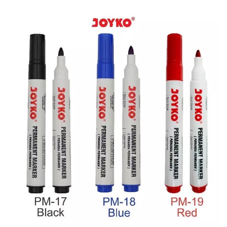 

Joyko Permanent Marker Spidol Permanen Round Tip