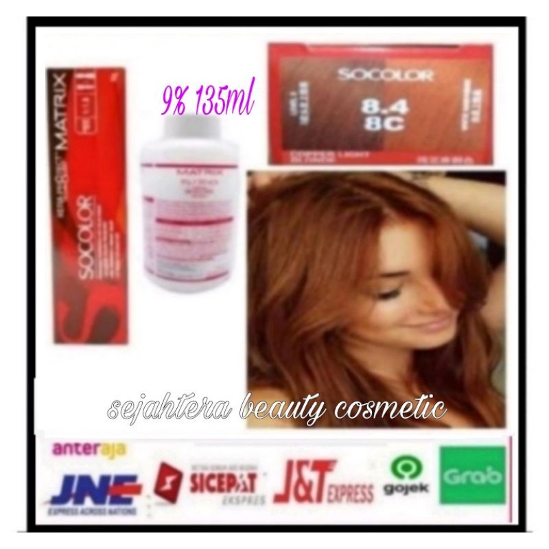 cat rambut matrix 8.4 copper light blonde NEW Color