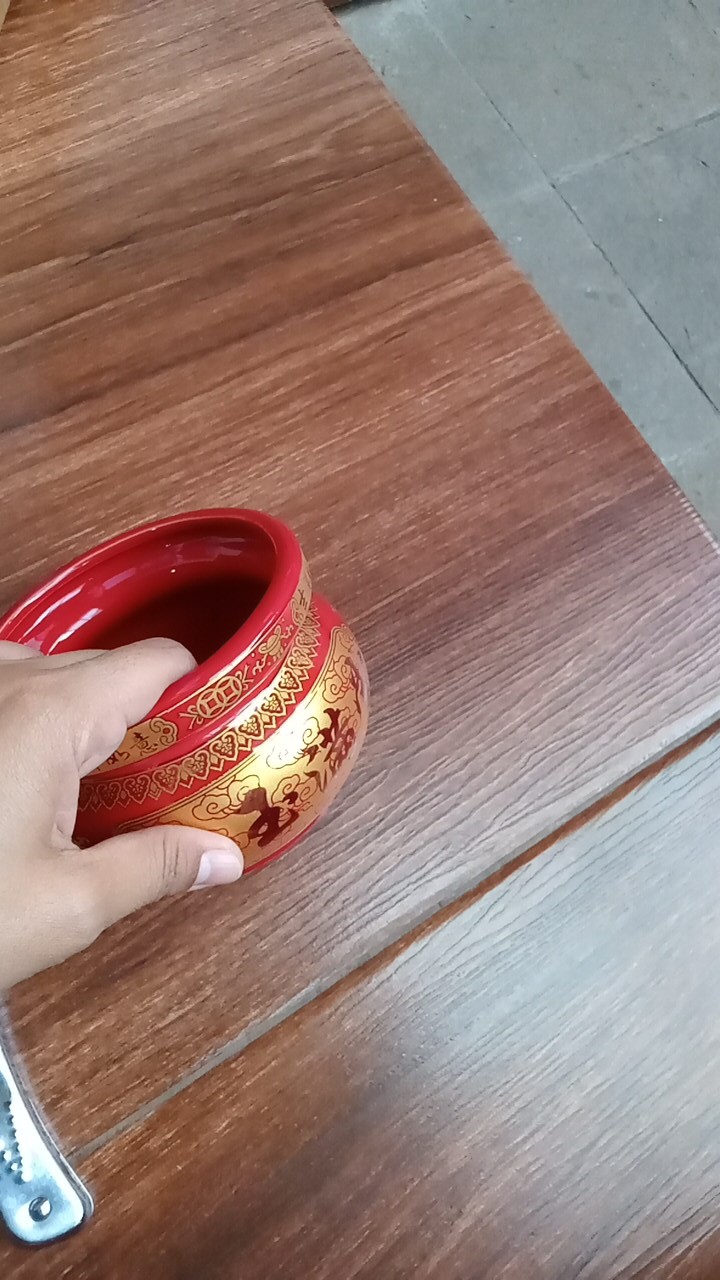 Hiolo Tempat Hio Dupa Keramik Cao Cai Jin Bao Jin Yu Man Tang 4 Inchi