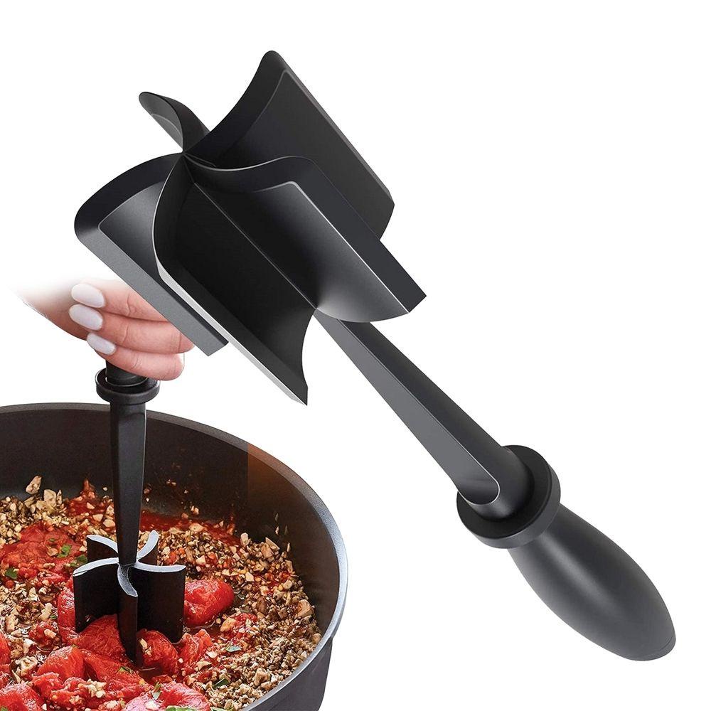 [Elegan] Chopper Daging Premium Tahan Panas Utensils Kitchen Handheld Alat Masak Anti Lengket