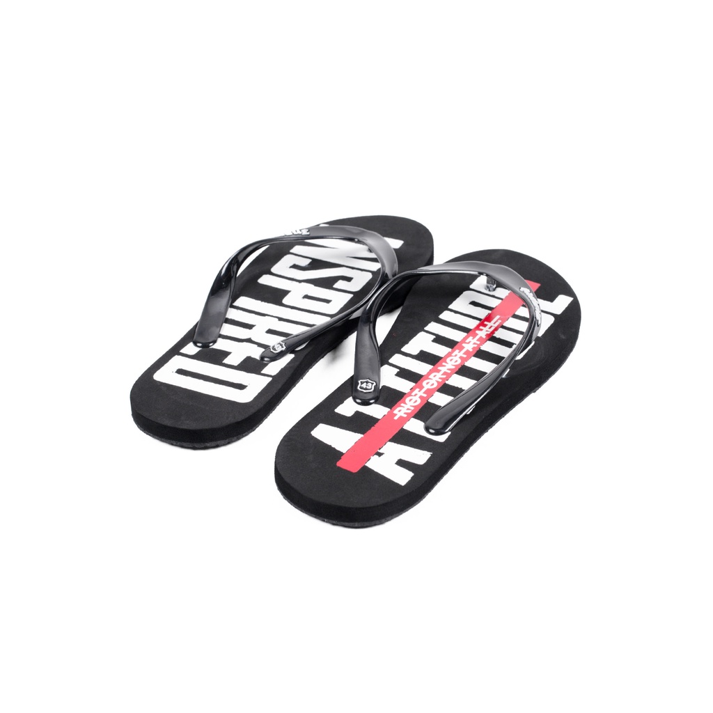 SANDAL JEPIT INSPIRED 27 | WARNING #1 BLACK