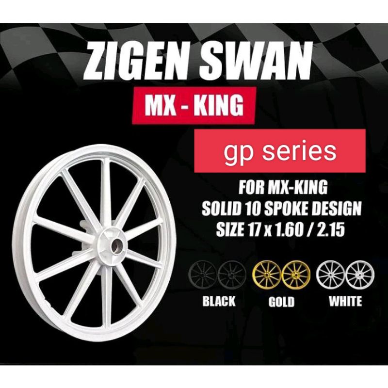 VELG RACING MX-KING MX KING PALANG 10 1SET 160-215-17 SUDAH ADA KLAHAR PNP
