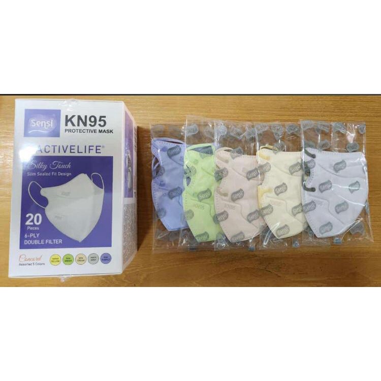 Sensi KN95 Protective Mask 6ply Double Filter Original isi 20 pcs