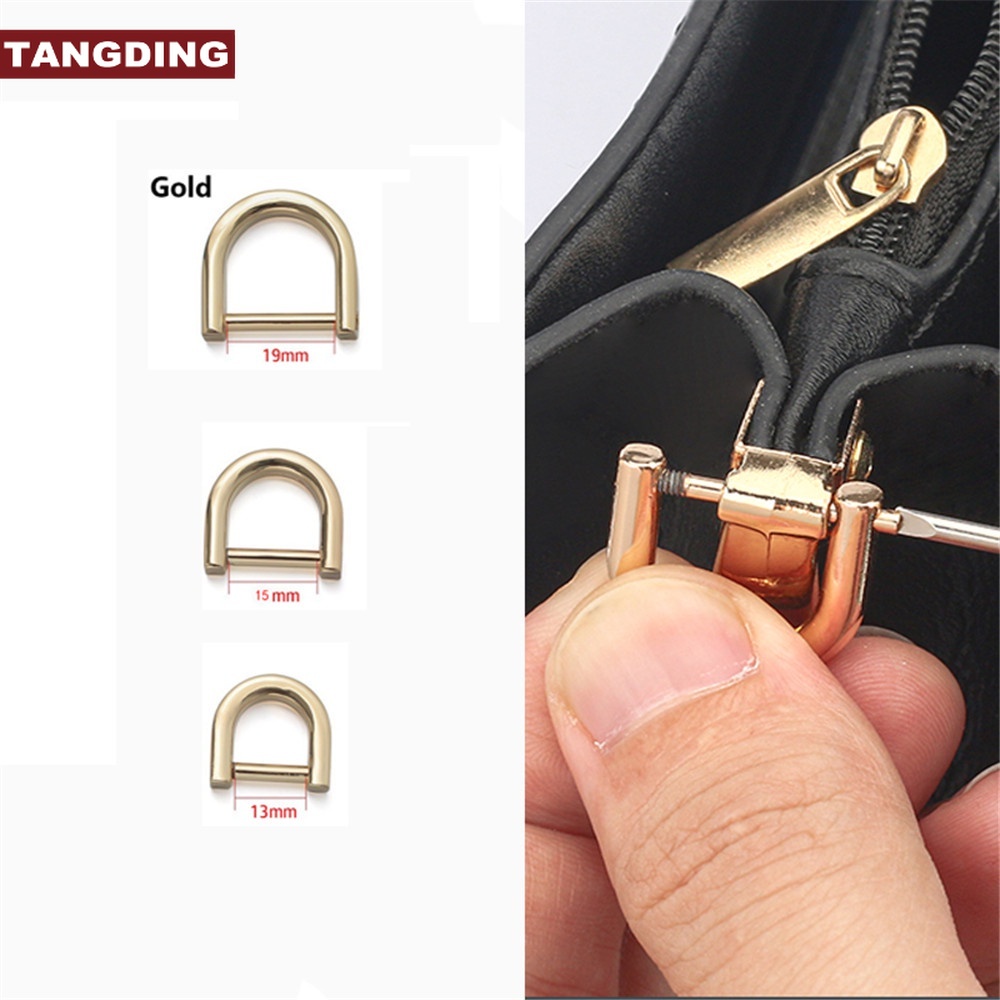 【COD Tangding】2pcs / set Gesper Tas Handbag Bentuk D Bahan Zinc Alloy