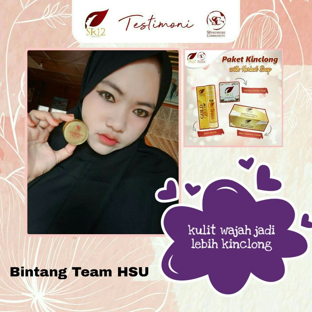 PAKET KINCLONG SR12 AMPUH &amp; AMAN BERBPOM / SR12 PAKET SPOT ESSENCE UNTUK FLEK HITAM / PAKET HEMAT NODA HITAM / PAKET PENGHILANG PLEK WAJAH &amp; BOPENG WAJAH / PAKET SR12 SKINCARE / CREAM FLEK HITAM / KRIM WAJAH ATAS PLEK HITAM