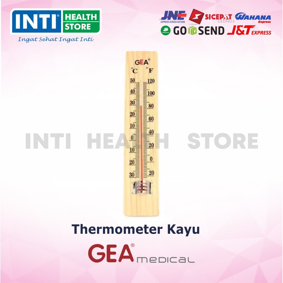 Gea | Termometer Ruangan Kayu | Wooden Thermometer | Thermometer Ruangan