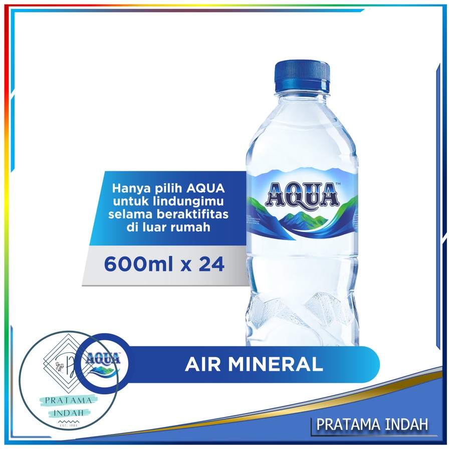 

AIR MINERAL AQUA / AIR AQUA 600 ML KECIL 1 KARDUS (GROSIR & ECERAN)