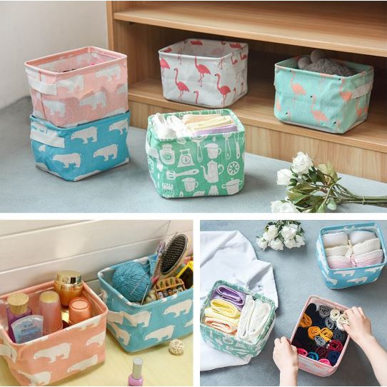 ❤️GTB❤️ R174 Desktop Storage Box Rak Meja Keranjang Multifungsi Mini Kotak Organizer Serbaguna