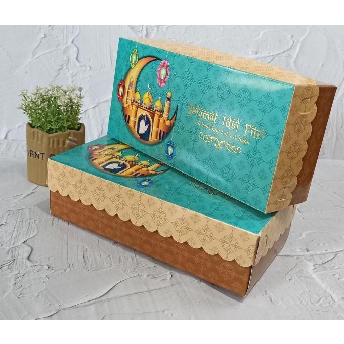 

box bolu lebaran bingkisan idul fitri / kotak sovenir hampers