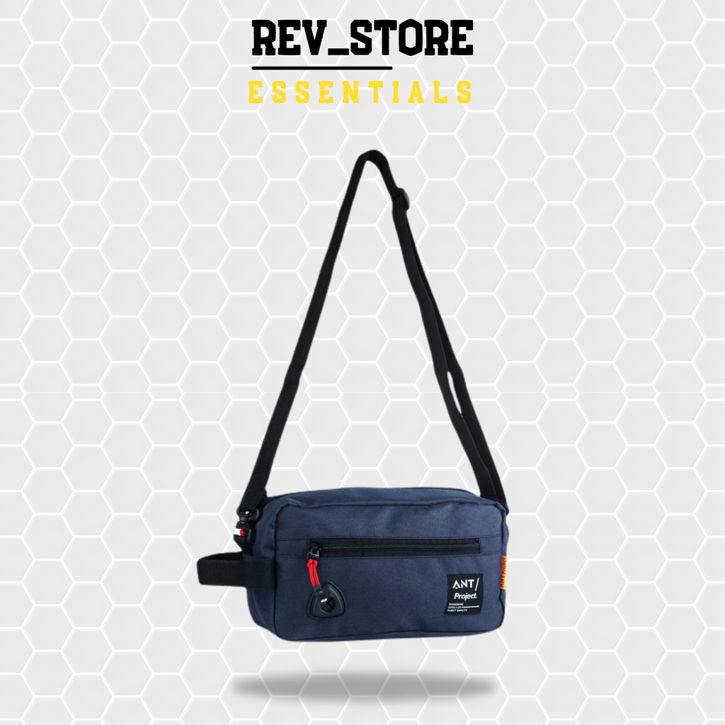 Rev Handbag Pouch Pria - Clutchbag - Tas 2in Pria Wanita - Tas Selempang Unisex Premium Quality navy