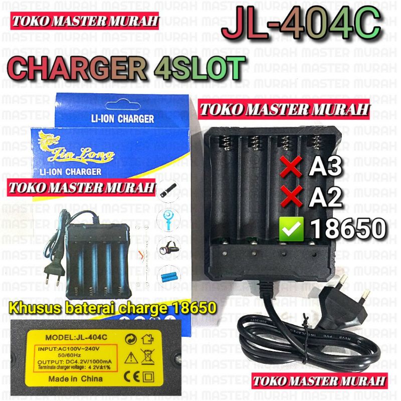 Charger 4 Slot Baterai 18650 Baterai kipas angin mini/senter/senter kepala/