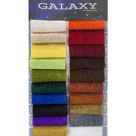 Kain Beludru Baldu Cordurai Codorai Polos Chenille - Galaxy - sejenis Ateja Mulan (Furniture, Mebel,